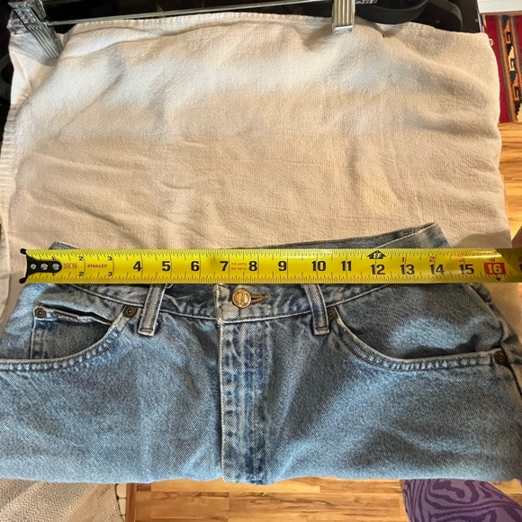 Riders Vintage Jean Cut-Off Shorts 30W Mid Rise Summer Worn In Casual Denim - Picture 5 of 7